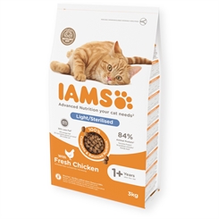 IAMS CAT Vitality Adult Light-Sterilized 3kg